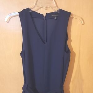 Banana Republic jumpsuit,wide legs, v neck navy blue size 0